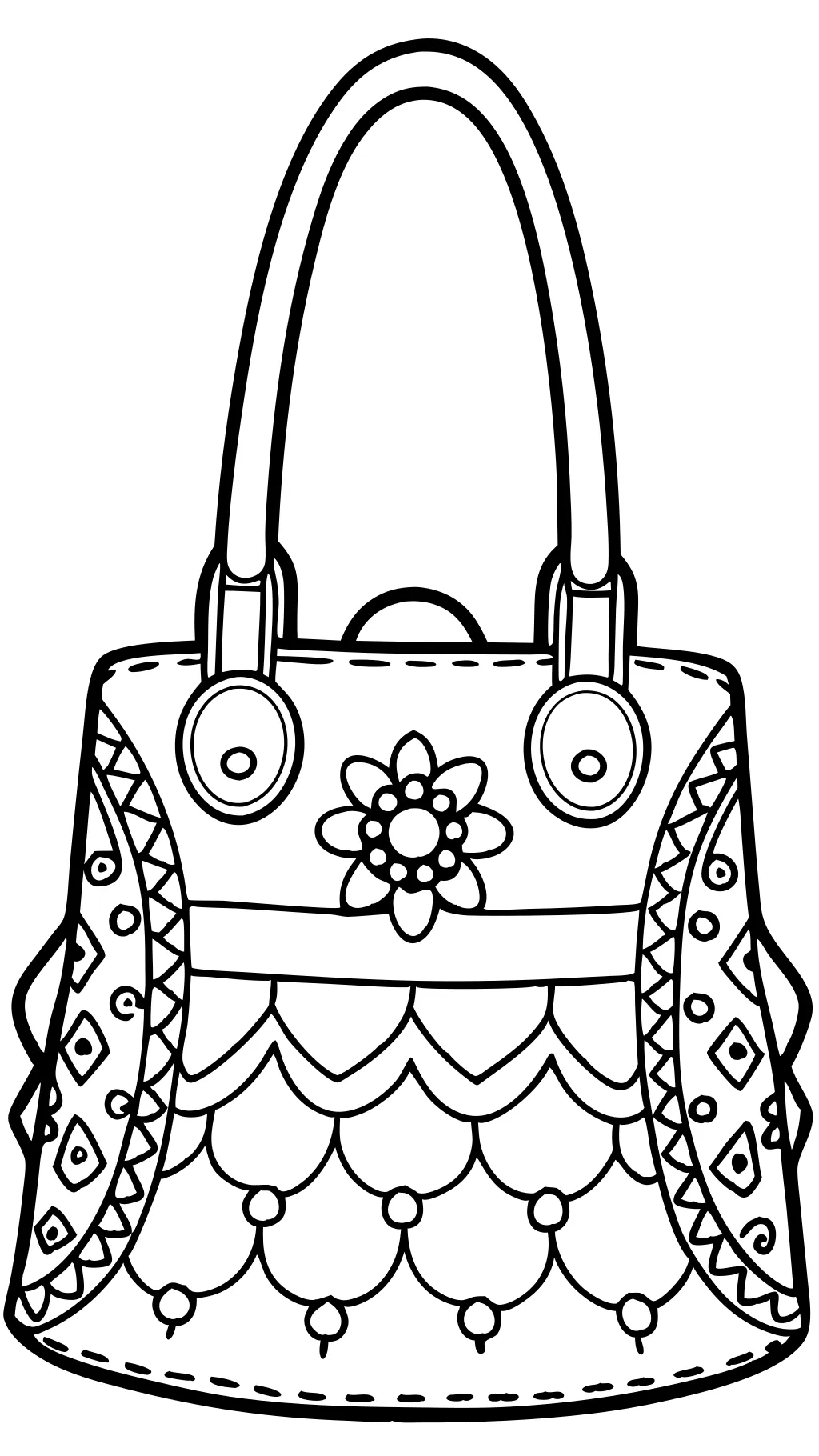 coloriage de sac